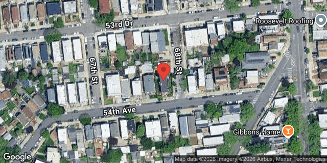 Aerial map of 67-17 54 AVENUE, Queens