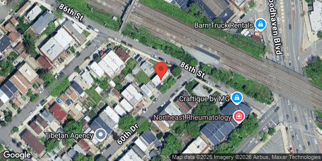 Aerial map of 60-46 86 STREET, Queens