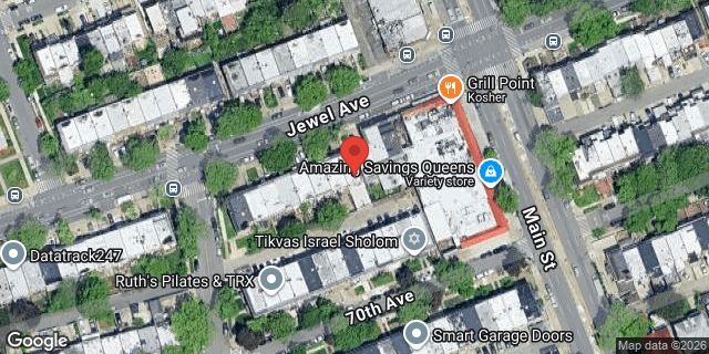 Aerial map of 141-16 JEWEL AVENUE, Queens