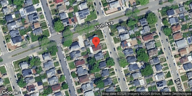 Aerial map of 75-08 182 STREET, Queens