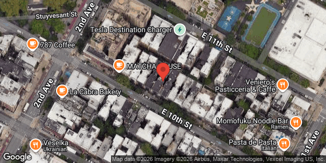 Aerial map of 215 EAST 10 STREET, Manhattan