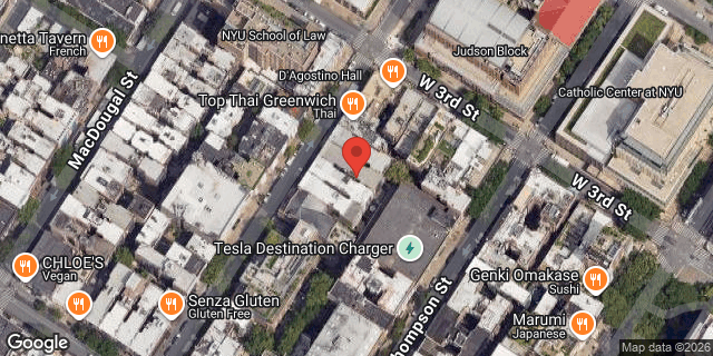 Aerial map of 227 SULLIVAN STREET, Manhattan