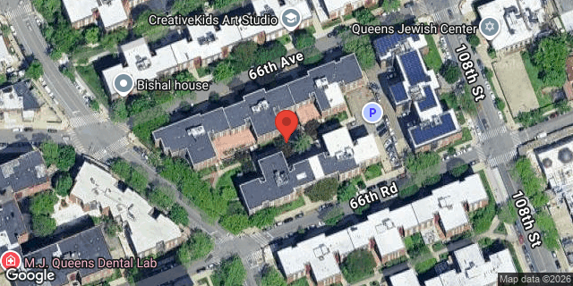 Aerial map of 105-07 66 ROAD, Queens