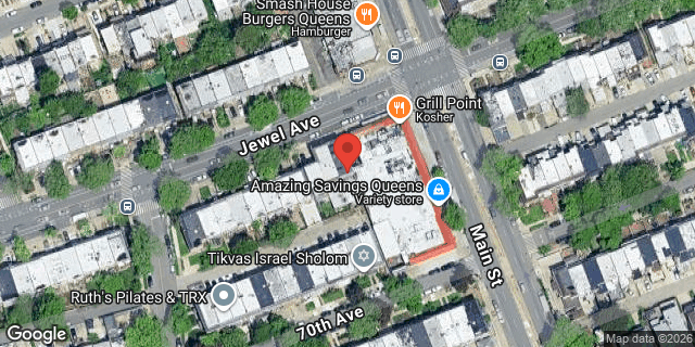 Aerial map of 141-24 JEWEL AVENUE, Queens