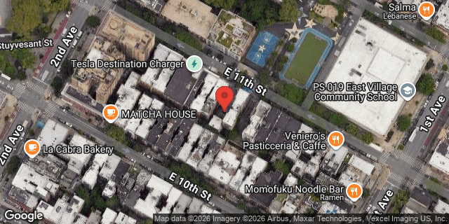 Aerial map of 320 EAST 11 STREET, Manhattan