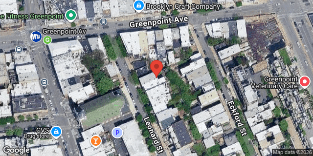 Aerial map of 738 LEONARD STREET, Brooklyn