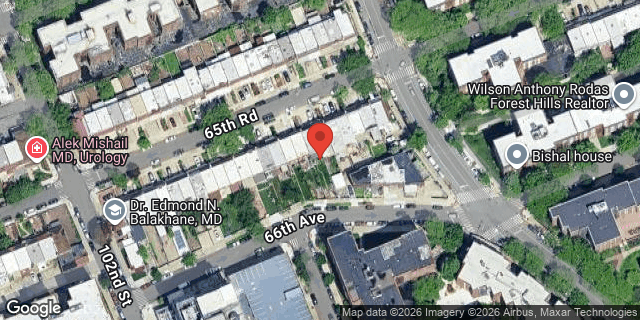 Aerial map of 102-36 65 ROAD, Queens