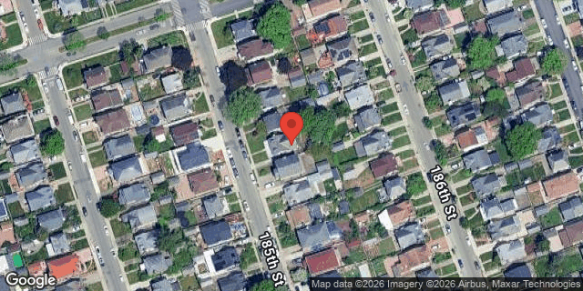 Aerial map of 75-23 185 STREET, Queens