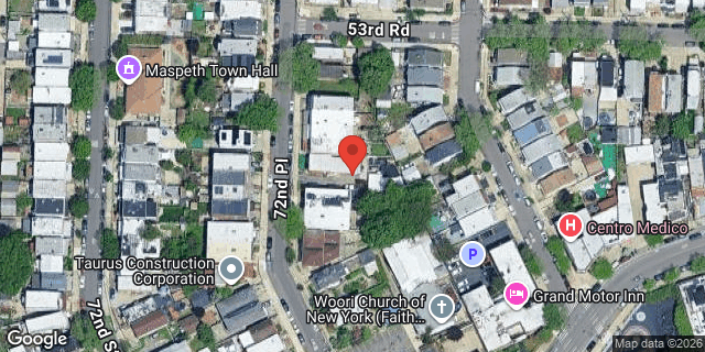 Aerial map of 53-41 72 PLACE, Queens