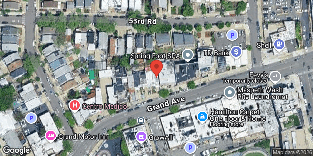 Aerial map of 73-25 GRAND AVENUE, Queens