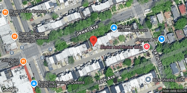 Aerial map of 144-28 JEWEL AVENUE, Queens