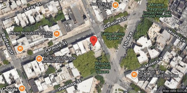 Aerial map of 228 BLEECKER STREET, Manhattan