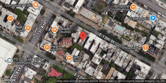 Aerial map of 416 EAST 13 STREET, Manhattan