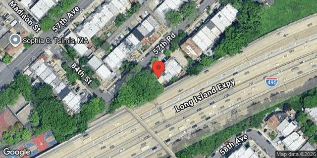 Aerial map of 84-12 57 ROAD, Queens