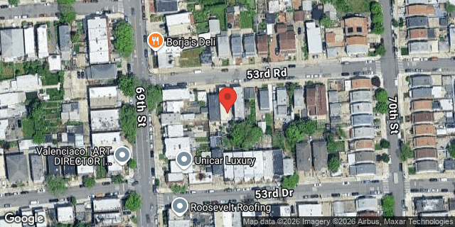 Aerial map of 69-16 53 ROAD, Queens