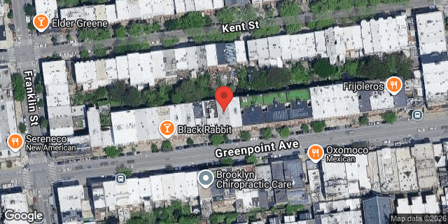 Aerial map of 101 GREENPOINT AVENUE, Brooklyn