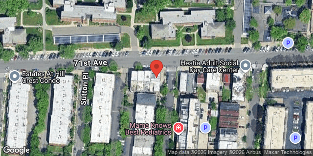 Aerial map of 71-02 162 STREET, Queens