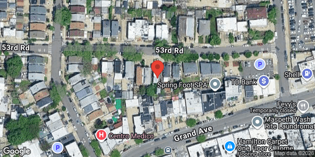 Aerial map of 73-28 53 ROAD, Queens