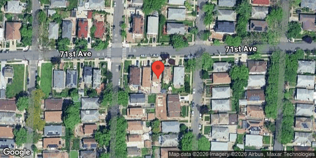 Aerial map of 168-10 71 AVENUE, Queens