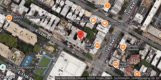 Aerial map of 345 EAST 12 STREET, Manhattan