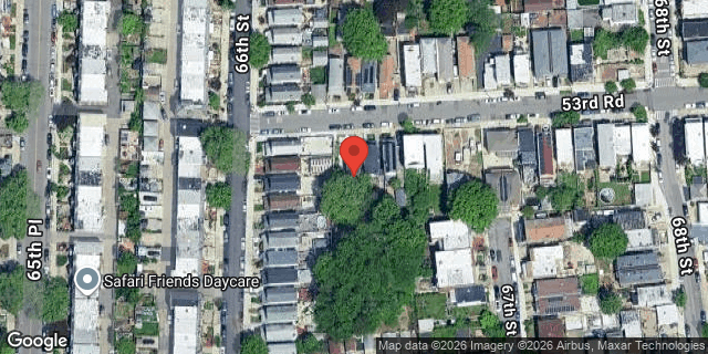 Aerial map of 66-14 53 ROAD, Queens