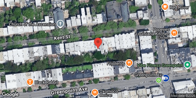 Aerial map of 138 KENT STREET, Brooklyn