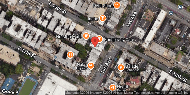 Aerial map of 213 1 AVENUE, Manhattan