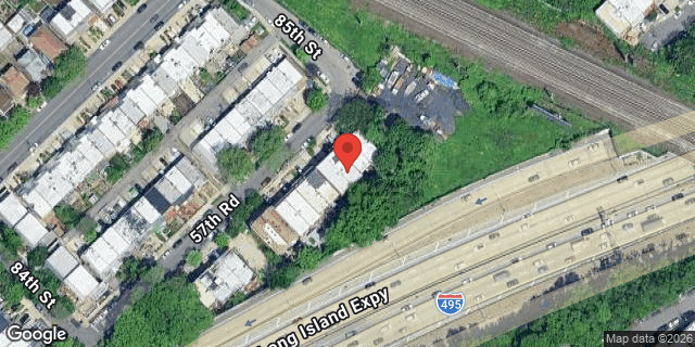 Aerial map of 84-38 57 ROAD, Queens