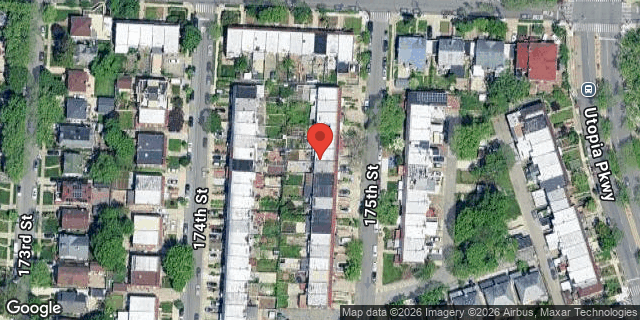 Aerial map of 70-22 175 STREET, Queens