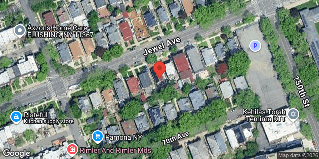 Aerial map of 147-28 JEWEL AVENUE, Queens