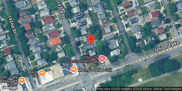 Aerial map of 75-59 193 STREET, Queens