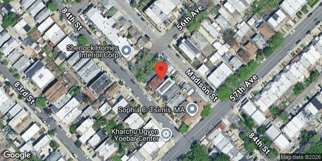 Aerial map of 56-05 84 STREET, Queens