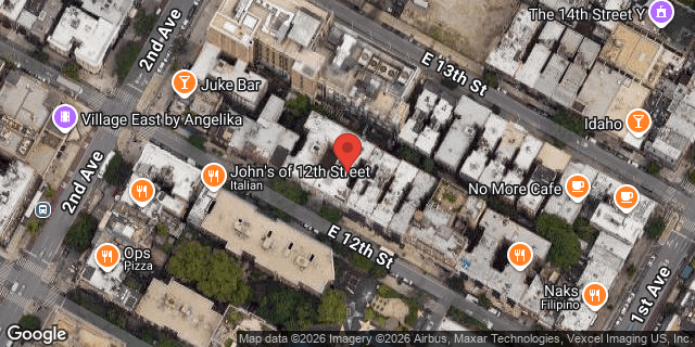 Aerial map of 321 EAST 12 STREET, Manhattan
