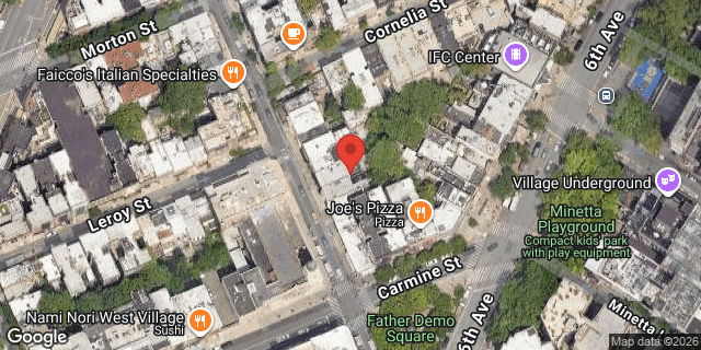 Aerial map of 241 BLEECKER STREET, Manhattan