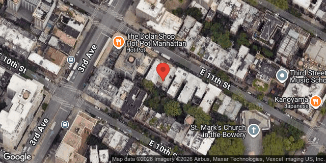 Aerial map of 47 3 AVENUE, Manhattan