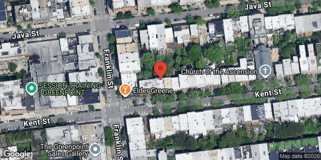 Aerial map of 95 KENT STREET, Brooklyn