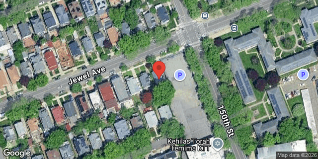 Aerial map of 147-52 JEWEL AVENUE, Queens