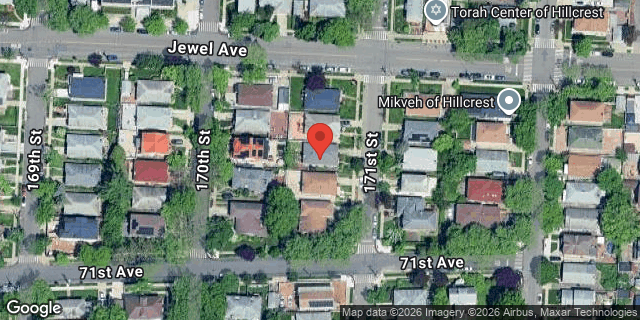 Aerial map of 70-12 171 STREET, Queens