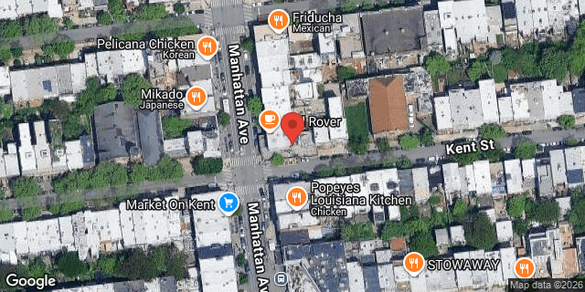 Aerial map of 924 MANHATTAN AVENUE, Brooklyn