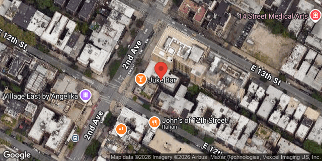 Aerial map of 198 2 AVENUE, Manhattan