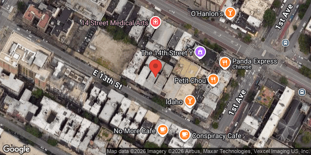 Aerial map of 335 EAST 13 STREET, Manhattan