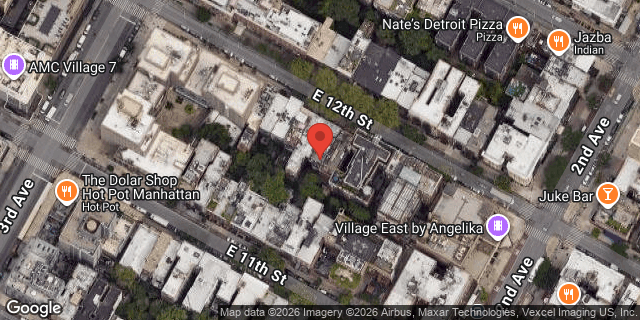 Aerial map of 222 EAST 12 STREET, Manhattan