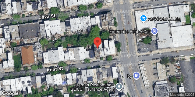 Aerial map of 209 KENT STREET, Brooklyn