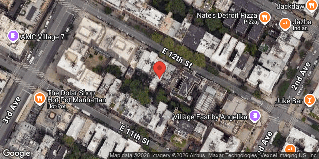 Aerial map of 220 EAST 12 STREET, Manhattan