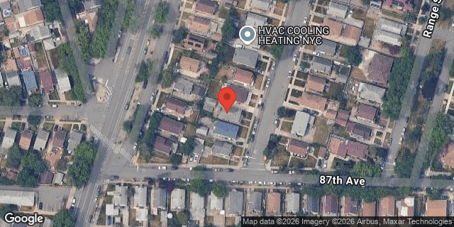Aerial map of 86-72 MUSKET STREET, Queens