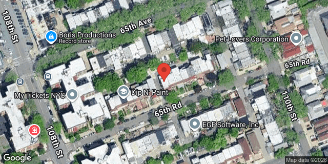 Aerial map of 108-27 65 ROAD, Queens
