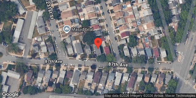 Aerial map of 231-15 87 AVENUE, Queens