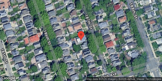 Aerial map of 73-40 187 STREET, Queens