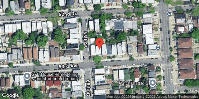 Aerial map of 68-03 53 AVENUE, Queens