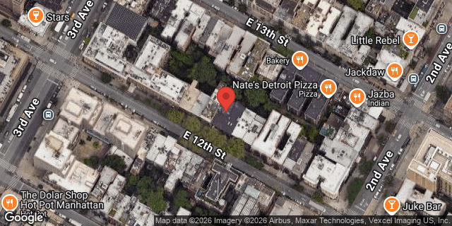 Aerial map of 221 EAST 12 STREET, Manhattan